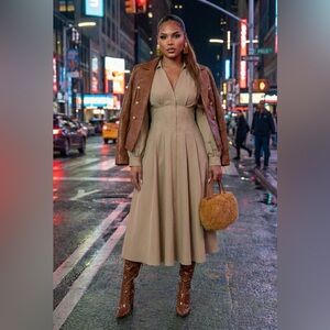 Liliana Tan thigh high boots